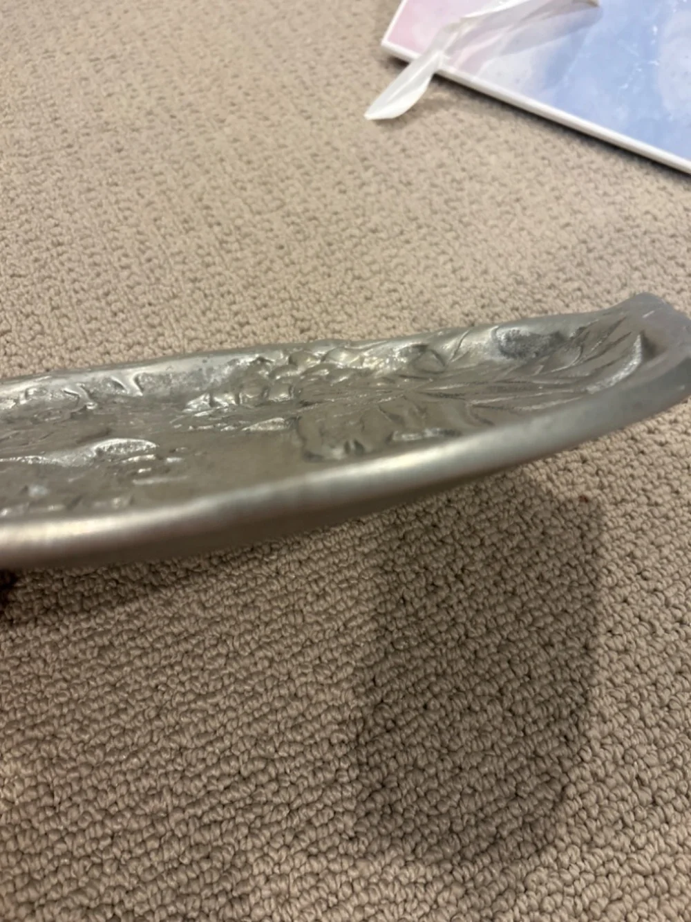 Vintage silver serving tray